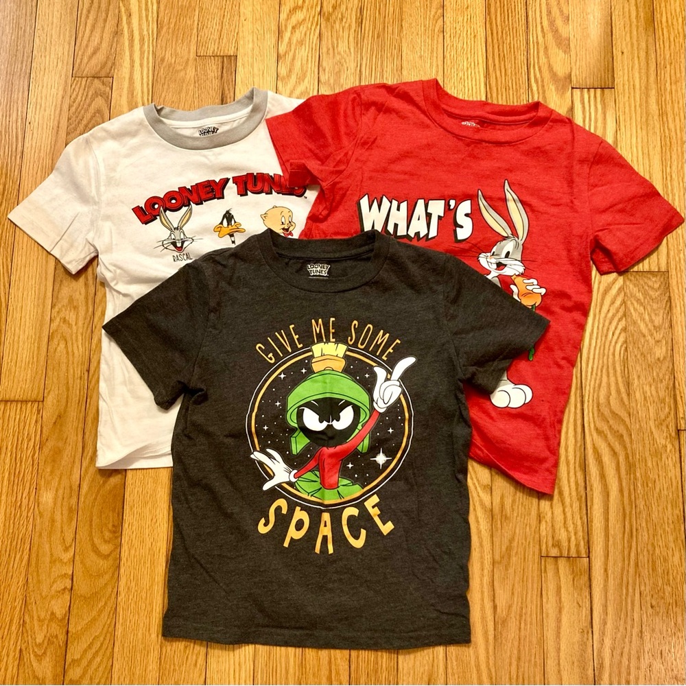 Looney Tunes Set of 3 Graphic Tees Child Size 10